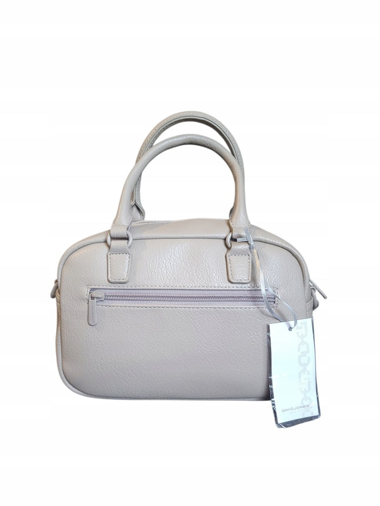 Sacoche beige pour femme avec bandoulière, en cuir écologique, David Jones