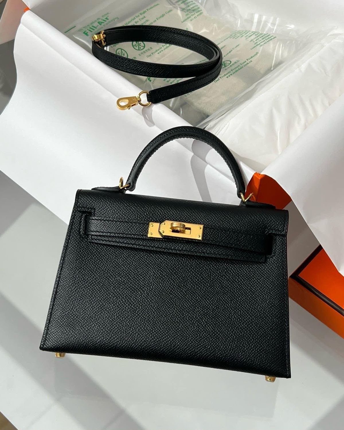 Hermes Gold Epsom Mini Kelly