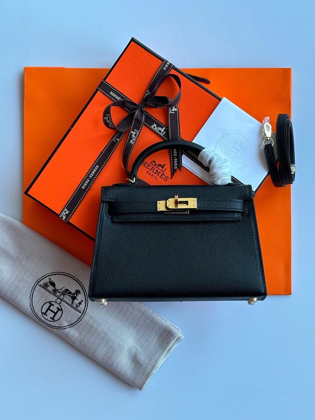 Hermes Gold Epsom Mini Kelly