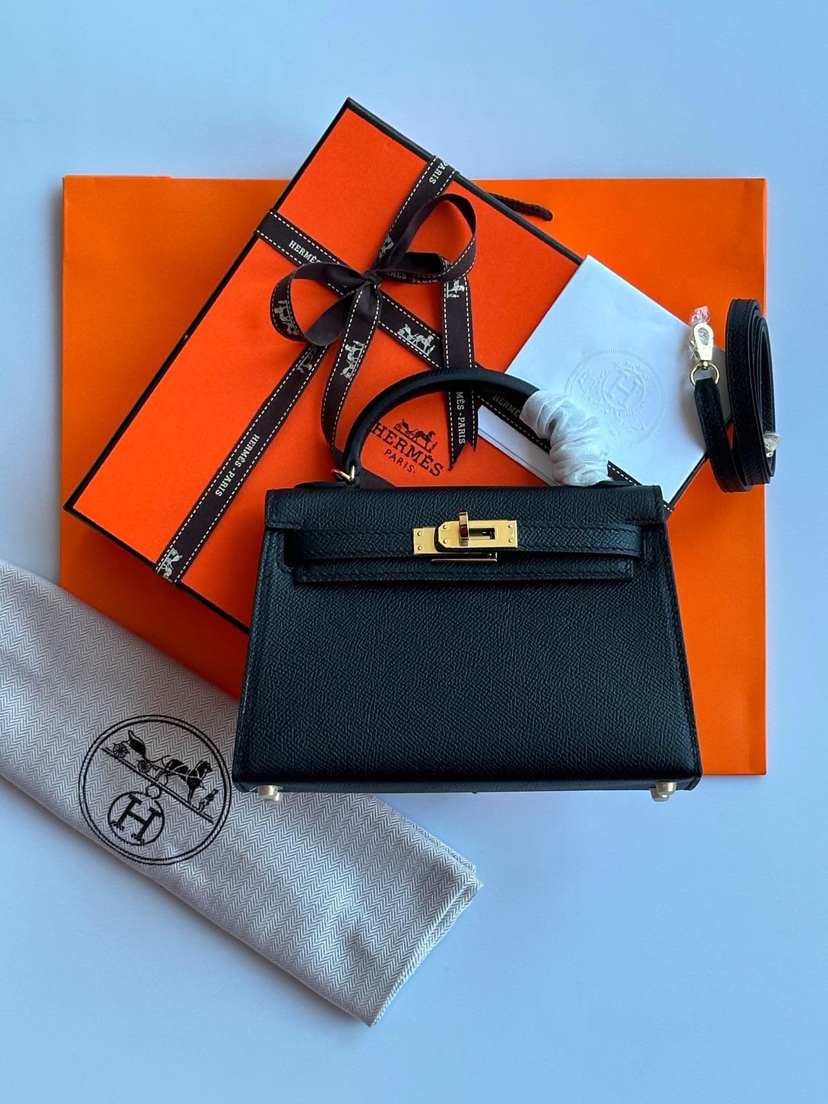 Hermes Gold Epsom Mini Kelly