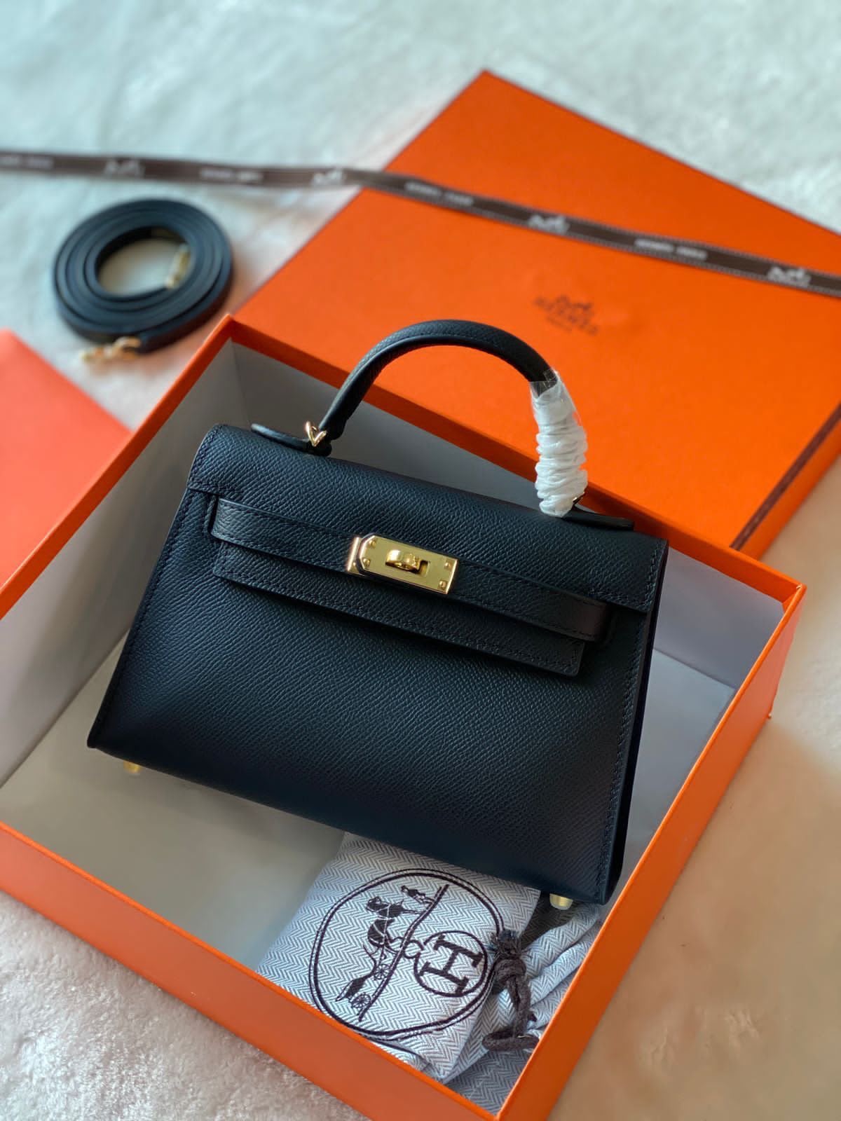 Hermes Gold Epsom Mini Kelly