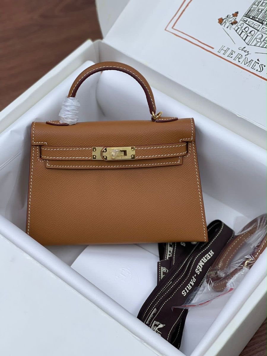 Hermes Gold Epsom Mini Kelly